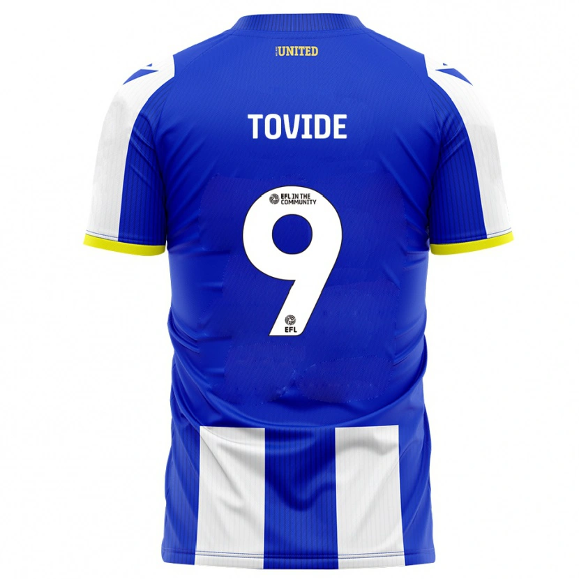 Danxen Barn Samson Tovide #9 Blå Hvit Hjemmetrøye Drakt Trøye 2025/26 Skjorter T-Skjorte