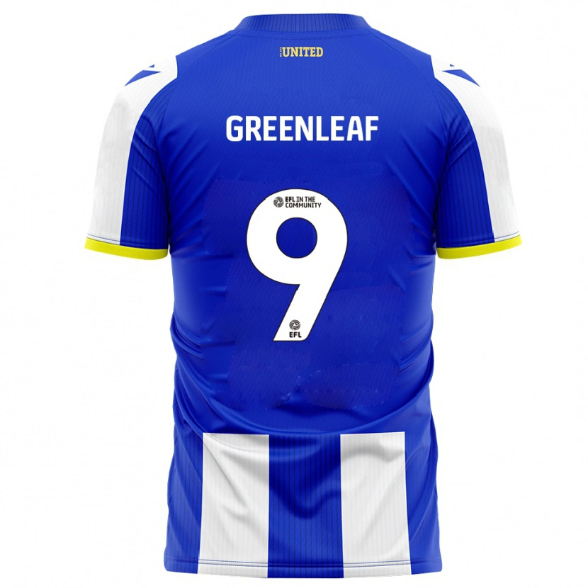 Danxen Barn Ruby Greenleaf #9 Blå Hvit Hjemmetrøye Drakt Trøye 2025/26 Skjorter T-Skjorte