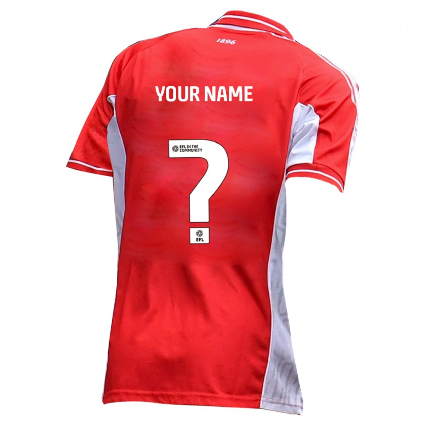 Danxen Barn Navnet Ditt #0 Rød Hvit Hjemmetrøye Drakt Trøye 2025/26 Skjorter T-Skjorte