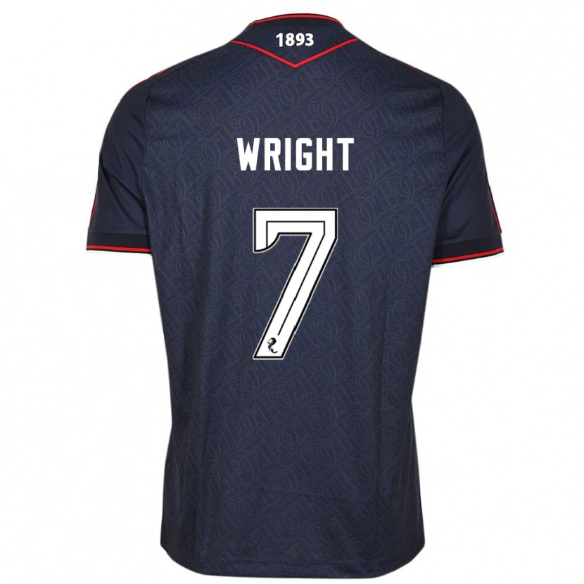 Danxen Barn Drey Wright #7 Marineblå Hvit Hjemmetrøye Drakt Trøye 2025/26 Skjorter T-Skjorte