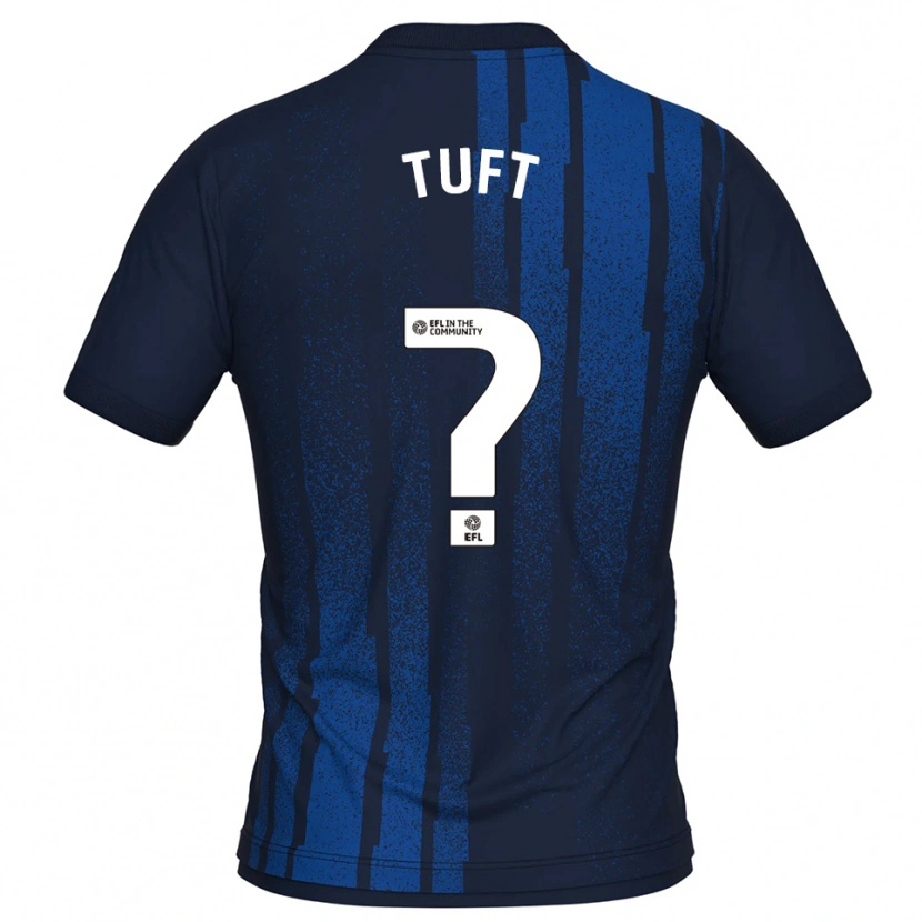 Danxen Barn Jacob Tuft #0 Marineblå Hvit Bortetrøye Drakt Trøye 2025/26 Skjorter T-Skjorte