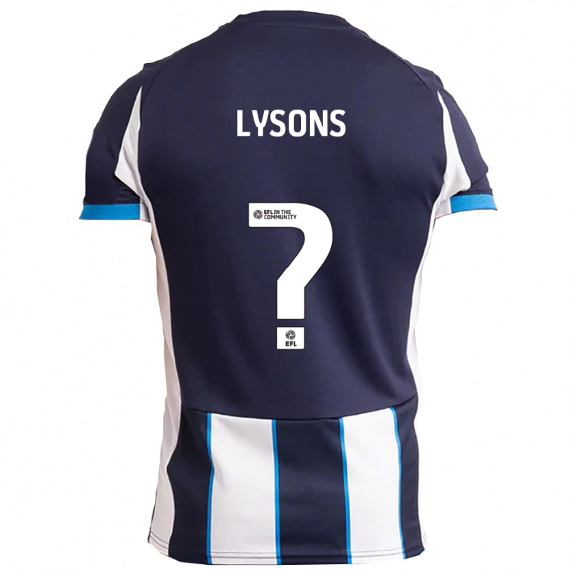 Danxen Barn Emma Lysons #0 Hvit Marineblå Bortetrøye Drakt Trøye 2025/26 Skjorter T-Skjorte