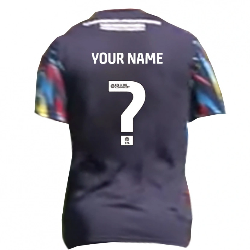 Danxen Barn Navnet Ditt #0 Marineblå Gul Rød Bortetrøye Drakt Trøye 2025/26 Skjorter T-Skjorte