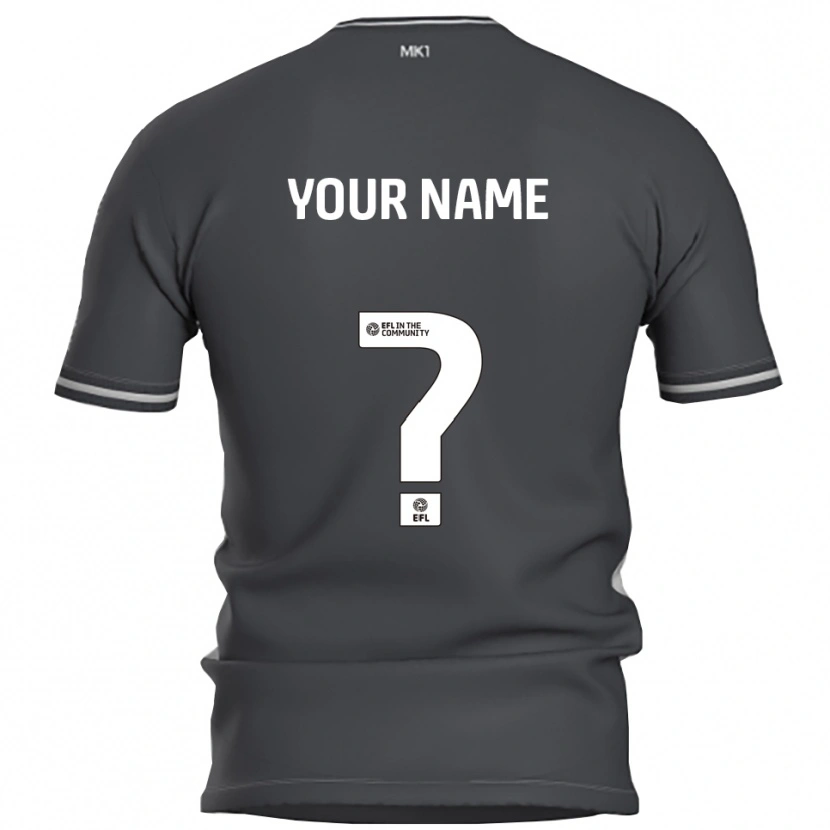 Danxen Barn Navnet Ditt #0 Grå Sølv Bortetrøye Drakt Trøye 2025/26 Skjorter T-Skjorte