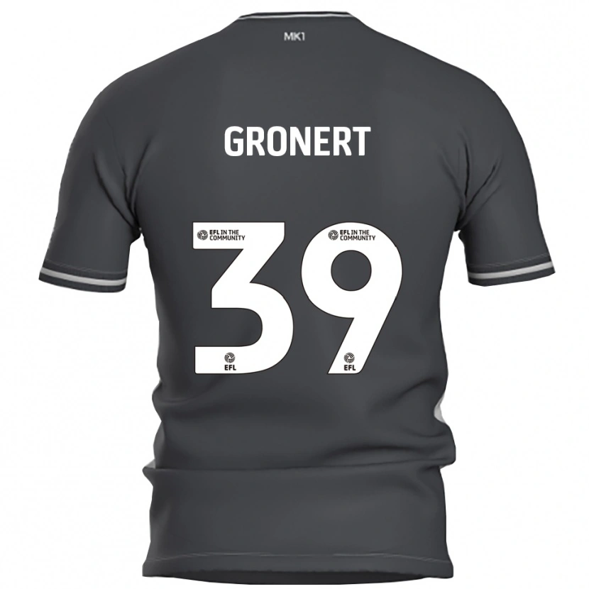Danxen Barn Alex Gronert #39 Grå Sølv Bortetrøye Drakt Trøye 2025/26 Skjorter T-Skjorte