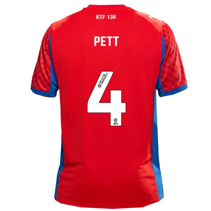 Danxen Barn Tom Pett #4 Rød Blå Bortetrøye Drakt Trøye 2025/26 Skjorter T-Skjorte