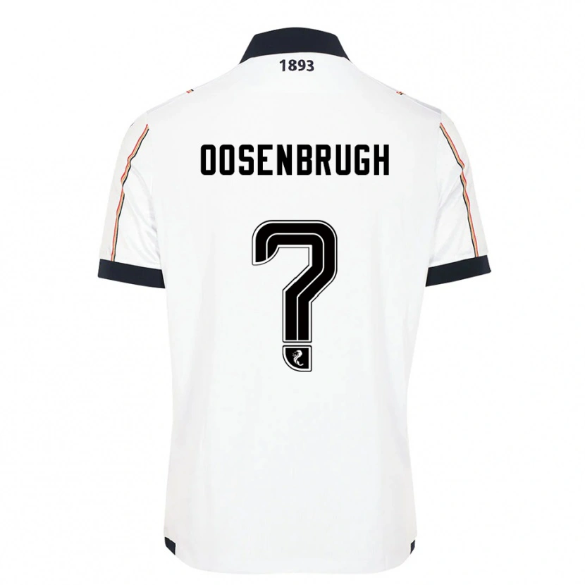 Danxen Barn Charley Oosenbrugh #0 Hvit Marineblå Rød Bortetrøye Drakt Trøye 2025/26 Skjorter T-Skjorte