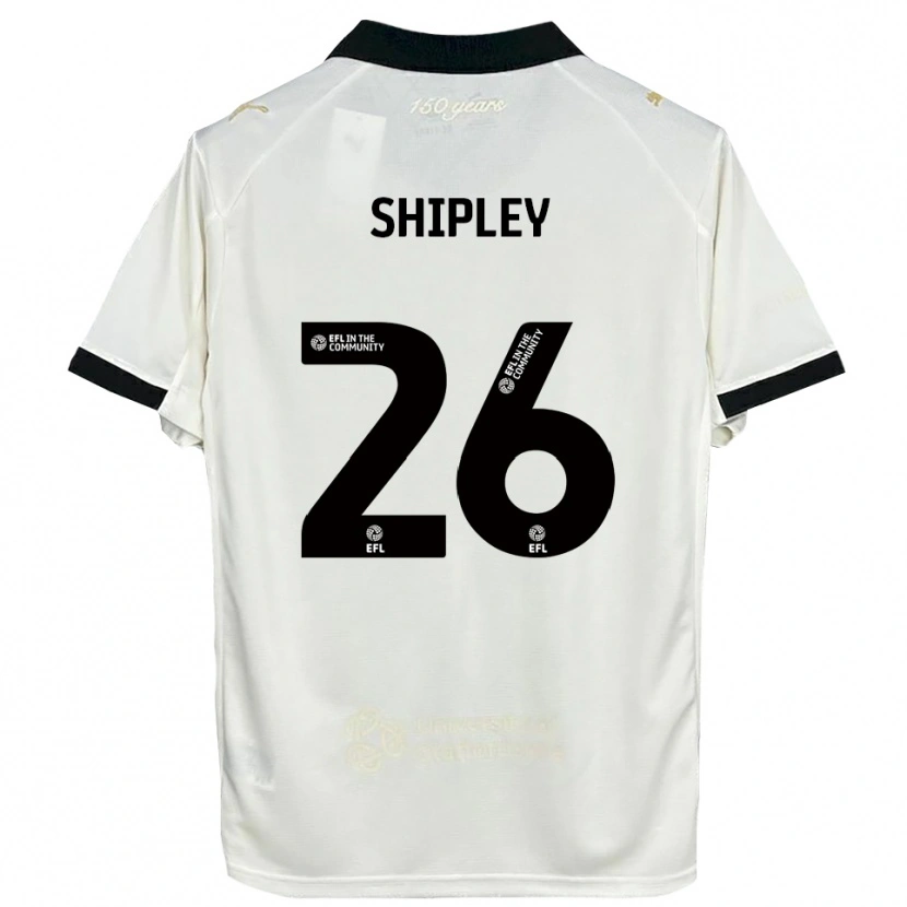 Danxen Mann Jordan Shipley #26 Off-White Svart Hjemmetrøye Drakt Trøye 2025/26 Skjorter T-Skjorte
