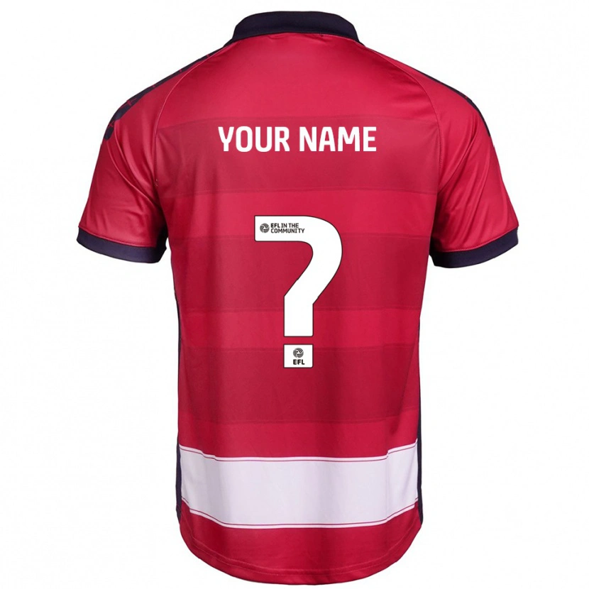 Danxen Mann Navnet Ditt #0 Rød Hvit Hjemmetrøye Drakt Trøye 2025/26 Skjorter T-Skjorte