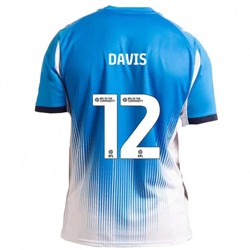 Danxen Mann Archie Davis #12 Blå Hvit Hjemmetrøye Drakt Trøye 2025/26 Skjorter T-Skjorte