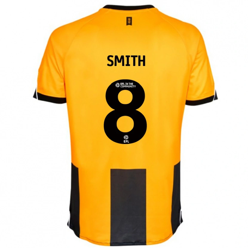 Danxen Mann Korey Smith #8 Oransje Svart Hjemmetrøye Drakt Trøye 2025/26 Skjorter T-Skjorte