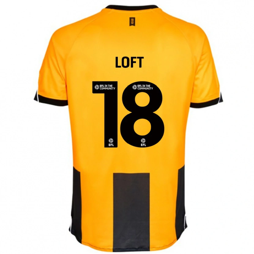 Danxen Mann Ryan Loft #18 Oransje Svart Hjemmetrøye Drakt Trøye 2025/26 Skjorter T-Skjorte