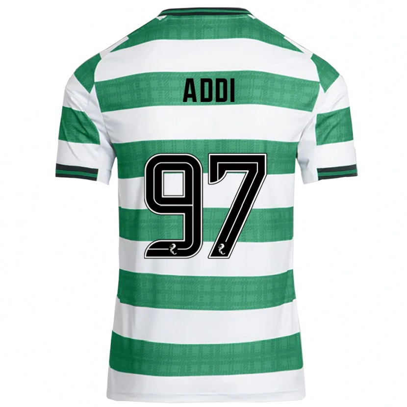 Danxen Mann Imane Addi #97 Grønn Hvit Hjemmetrøye Drakt Trøye 2025/26 Skjorter T-Skjorte
