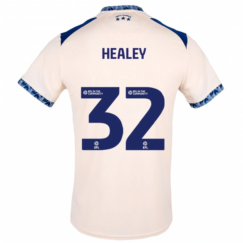 Danxen Mann Rhys Healey #32 Off-White Marineblå Bortetrøye Drakt Trøye 2025/26 Skjorter T-Skjorte