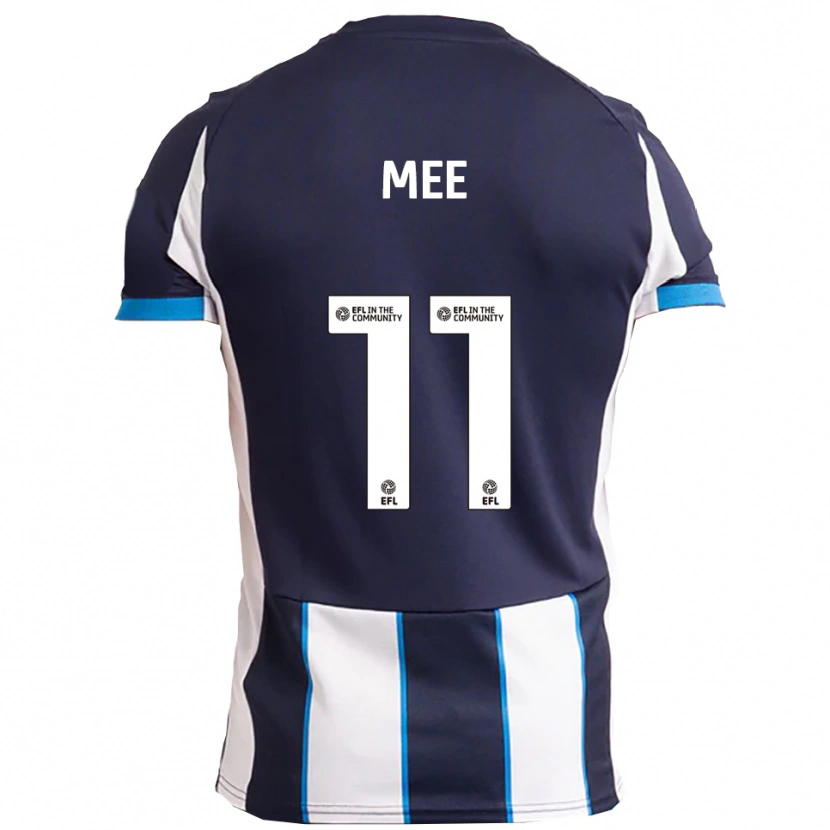 Danxen Mann Ashton Mee #11 Hvit Marineblå Bortetrøye Drakt Trøye 2025/26 Skjorter T-Skjorte