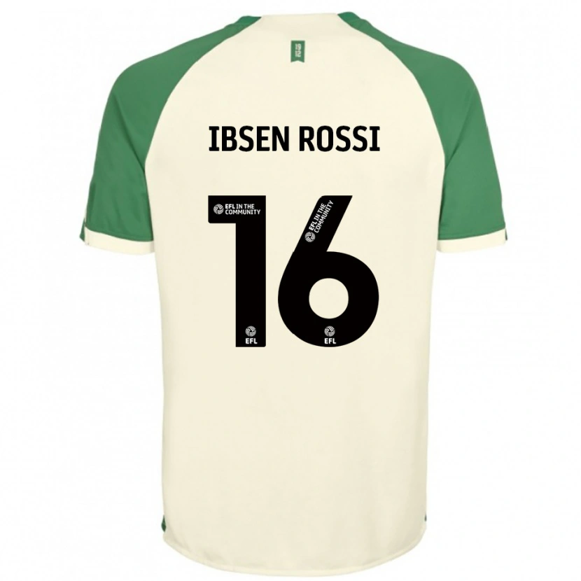 Danxen Mann Zeno Ibsen Rossi #16 Off-White Grønn Bortetrøye Drakt Trøye 2025/26 Skjorter T-Skjorte