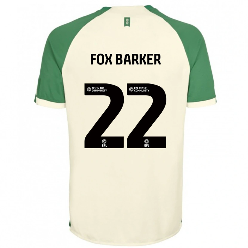 Danxen Mann Mistie Fox-Barker #22 Off-White Grønn Bortetrøye Drakt Trøye 2025/26 Skjorter T-Skjorte