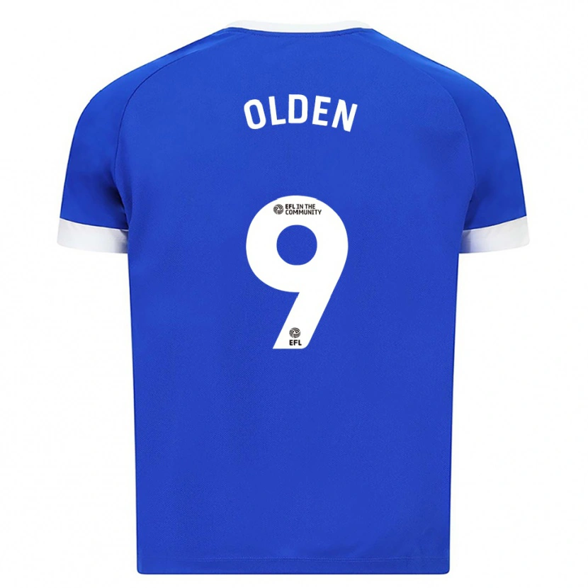 Danxen Dame Mackenzie Olden #9 Blå Hvit Hjemmetrøye Drakt Trøye 2025/26 Skjorter T-Skjorte