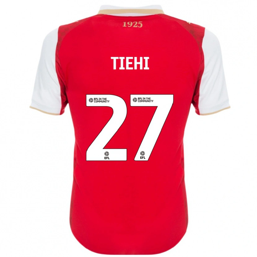 Danxen Dame Christ Tiehi #27 Rød Hvit Hjemmetrøye Drakt Trøye 2025/26 Skjorter T-Skjorte