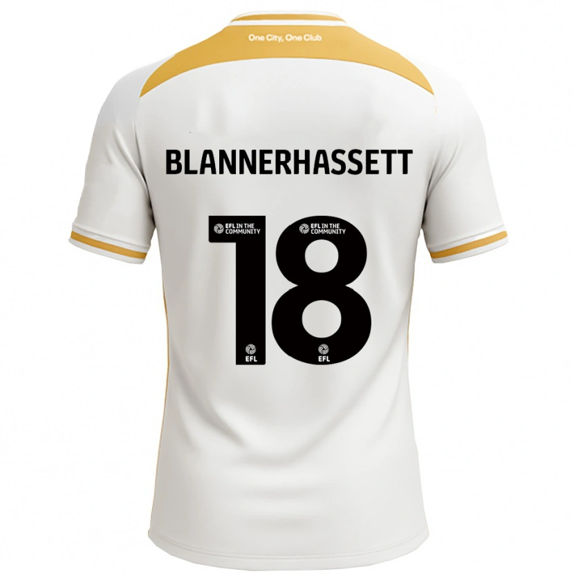 Danxen Dame Tommy Blannerhassett #18 Hvit Gull Hjemmetrøye Drakt Trøye 2025/26 Skjorter T-Skjorte