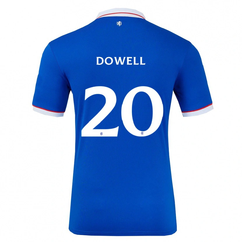 Danxen Dame Kieran Dowell #20 Blå Hvit Hjemmetrøye Drakt Trøye 2025/26 Skjorter T-Skjorte