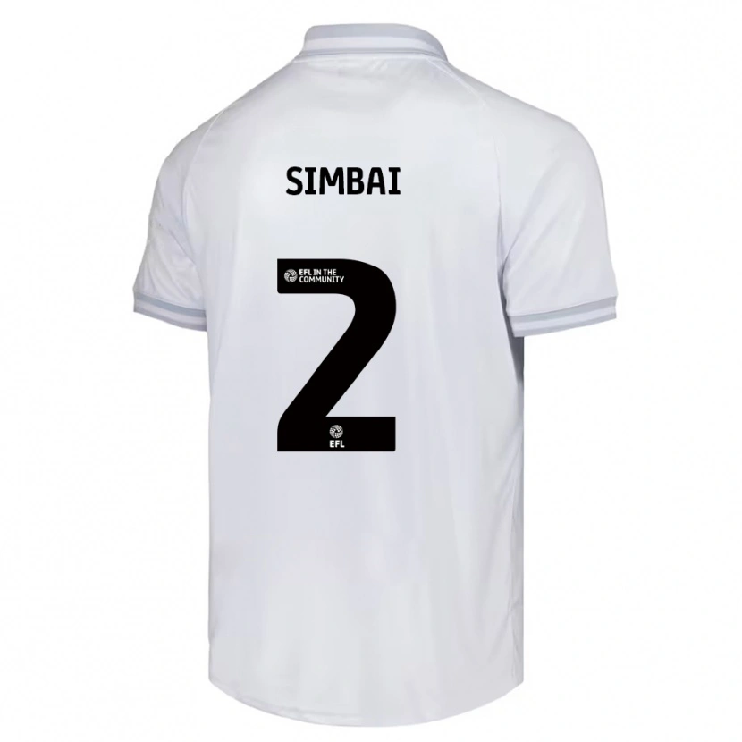 Danxen Dame Kingston Simbai #2 Hvit Grå Svart Bortetrøye Drakt Trøye 2025/26 Skjorter T-Skjorte