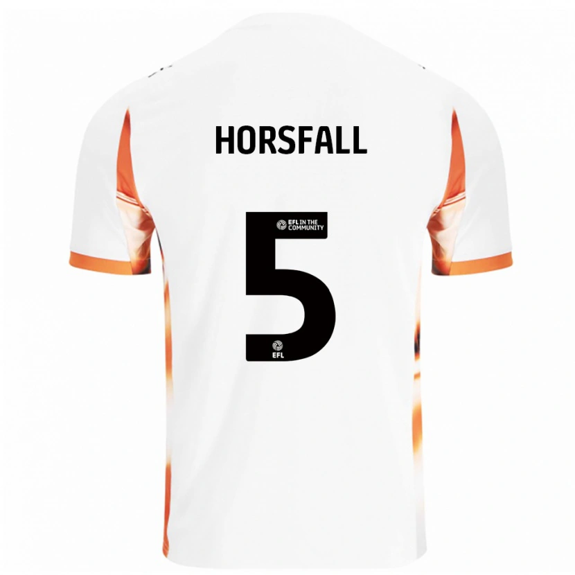 Danxen Dame Fraser Horsfall #5 Hvit Oransje Svart Bortetrøye Drakt Trøye 2025/26 Skjorter T-Skjorte