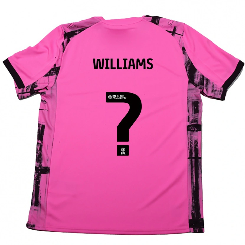 Danxen Dame Gracie Williams #0 Rose Rød Svart Bortetrøye Drakt Trøye 2025/26 Skjorter T-Skjorte