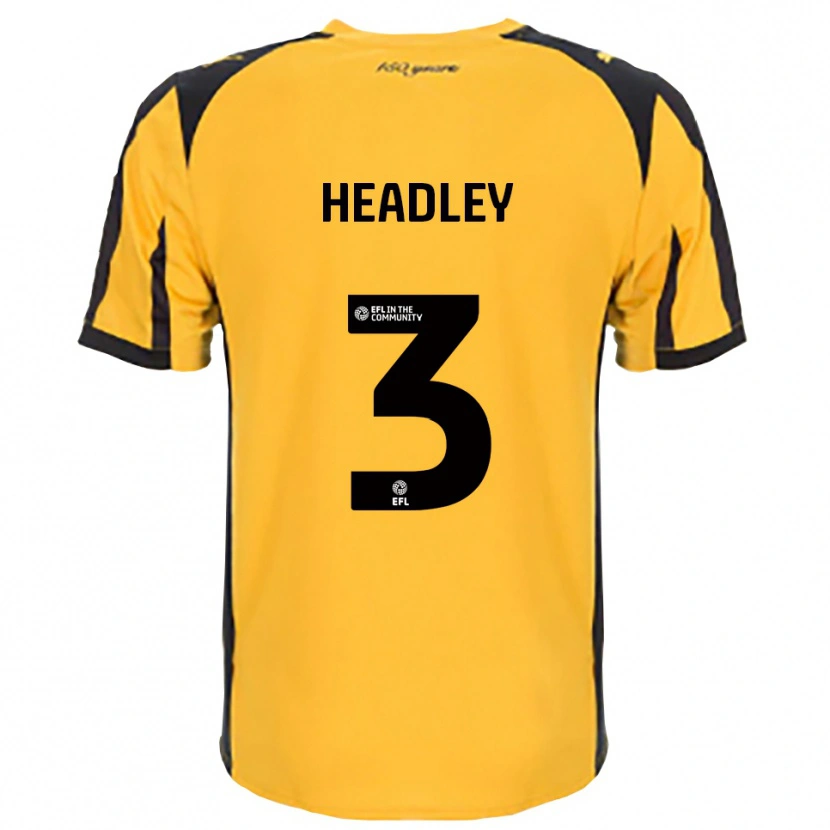 Danxen Dame Jaheim Headley #3 Oransje Svart Bortetrøye Drakt Trøye 2025/26 Skjorter T-Skjorte