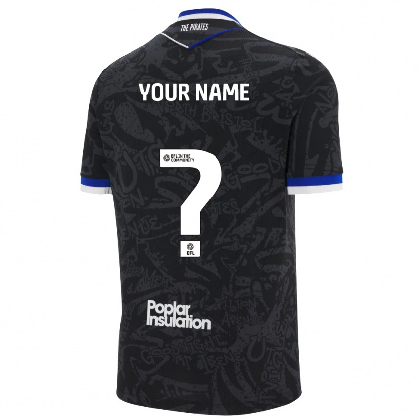 Danxen Dame Navnet Ditt #0 Svart Hvit Bortetrøye Drakt Trøye 2025/26 Skjorter T-Skjorte