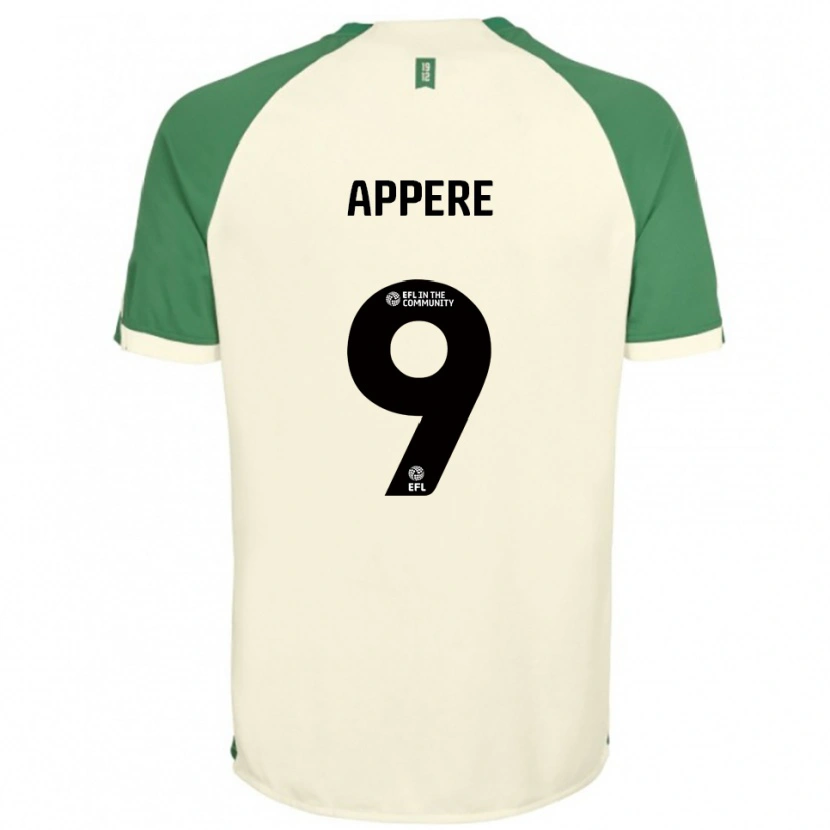 Danxen Dame Louis Appéré #9 Off-White Grønn Bortetrøye Drakt Trøye 2025/26 Skjorter T-Skjorte