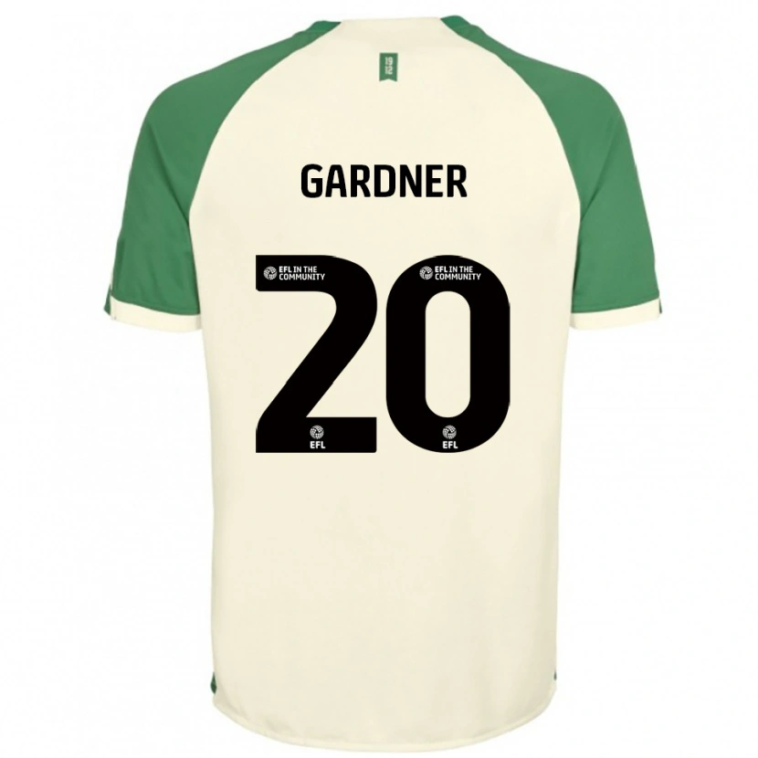 Danxen Dame Gary Gardner #20 Off-White Grønn Bortetrøye Drakt Trøye 2025/26 Skjorter T-Skjorte