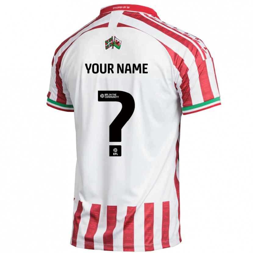 Danxen Dame Navnet Ditt #0 Rød Hvit Bortetrøye Drakt Trøye 2025/26 Skjorter T-Skjorte