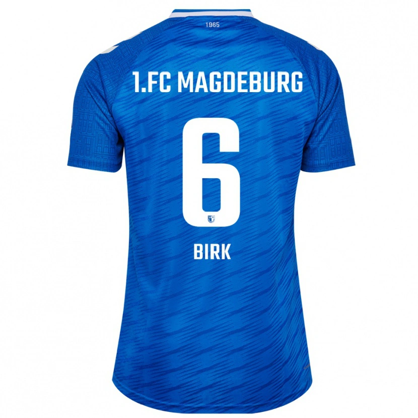 Danxen Barn Timo Birk #6 Blå Hvit Hjemmetrøye Drakt Trøye 2025/26 Skjorter T-Skjorte