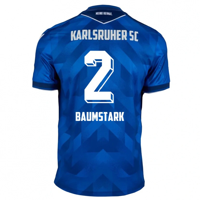 Danxen Barn Max Baumstark #2 Blå Hvit Hjemmetrøye Drakt Trøye 2025/26 Skjorter T-Skjorte