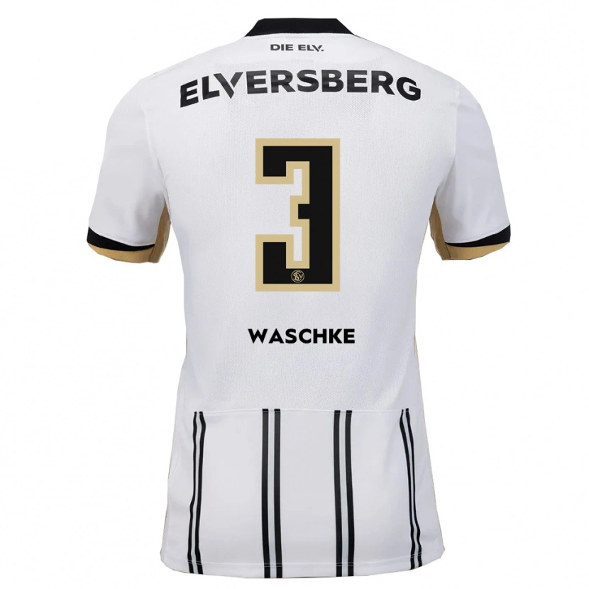 Danxen Barn Finn Waschke #3 Hvit Svart Hjemmetrøye Drakt Trøye 2025/26 Skjorter T-Skjorte