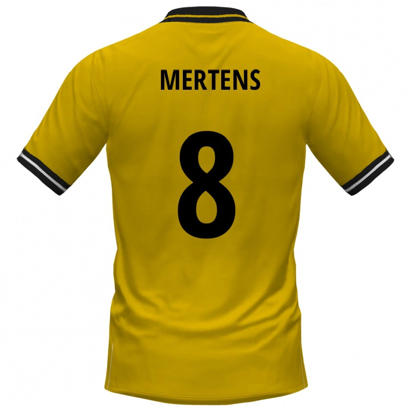 Danxen Barn Ben Mertens #8 Gul Svart Hjemmetrøye Drakt Trøye 2025/26 Skjorter T-Skjorte