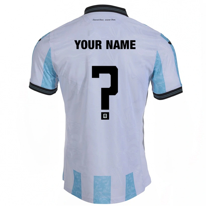 Danxen Barn Navnet Ditt #0 Hvit Himmelsblå Hjemmetrøye Drakt Trøye 2025/26 Skjorter T-Skjorte