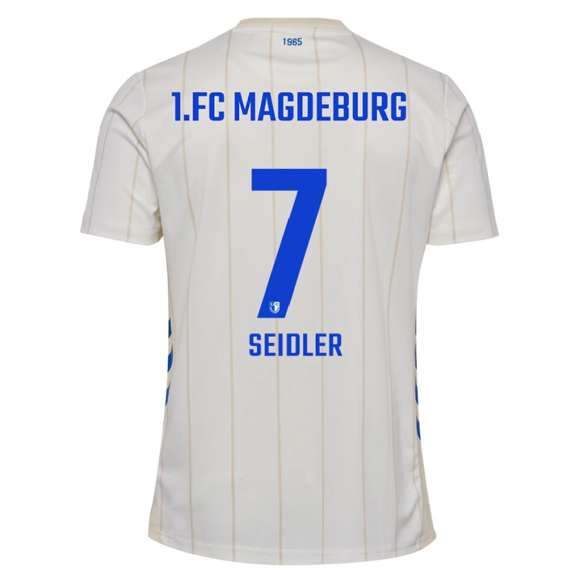 Danxen Barn Wiebke Seidler #7 Hvit Blå Bortetrøye Drakt Trøye 2025/26 Skjorter T-Skjorte