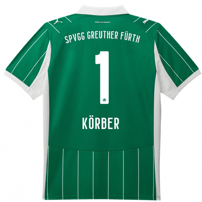 Danxen Barn Nils Körber #1 Grønn Hvit Bortetrøye Drakt Trøye 2025/26 Skjorter T-Skjorte
