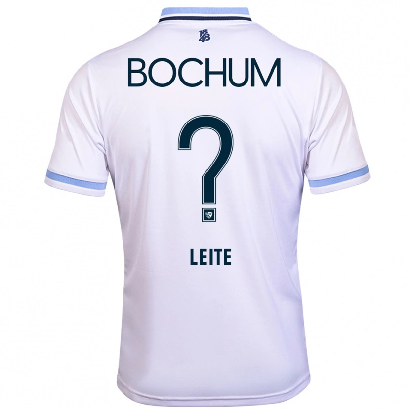 Danxen Barn Ana Leite #0 Hvit Himmelsblå Bortetrøye Drakt Trøye 2025/26 Skjorter T-Skjorte