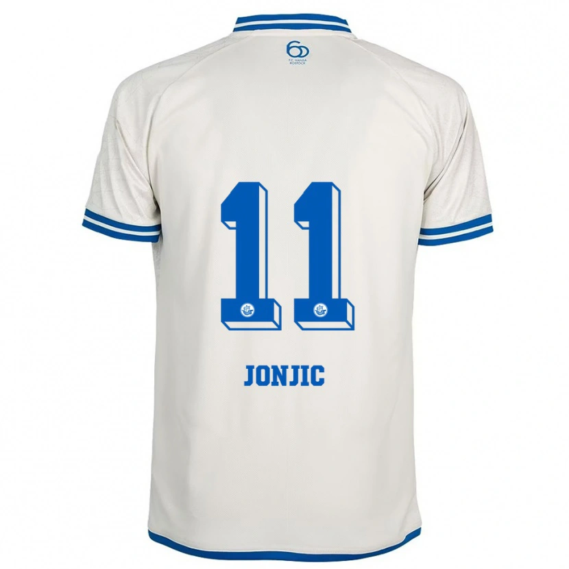 Danxen Barn Antonio Jonjic #11 Hvit Blå Bortetrøye Drakt Trøye 2025/26 Skjorter T-Skjorte