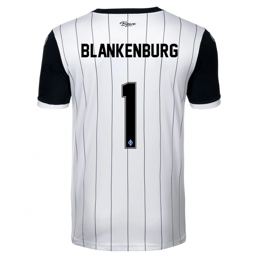 Danxen Barn Luca Blankenburg #1 Hvit Svart Bortetrøye Drakt Trøye 2025/26 Skjorter T-Skjorte