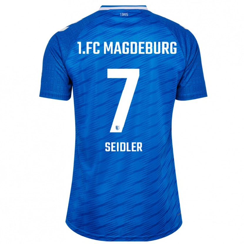 Danxen Mann Wiebke Seidler #7 Blå Hvit Hjemmetrøye Drakt Trøye 2025/26 Skjorter T-Skjorte