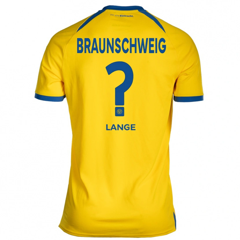 Danxen Mann Jill Lange #0 Gul Blå Hjemmetrøye Drakt Trøye 2025/26 Skjorter T-Skjorte