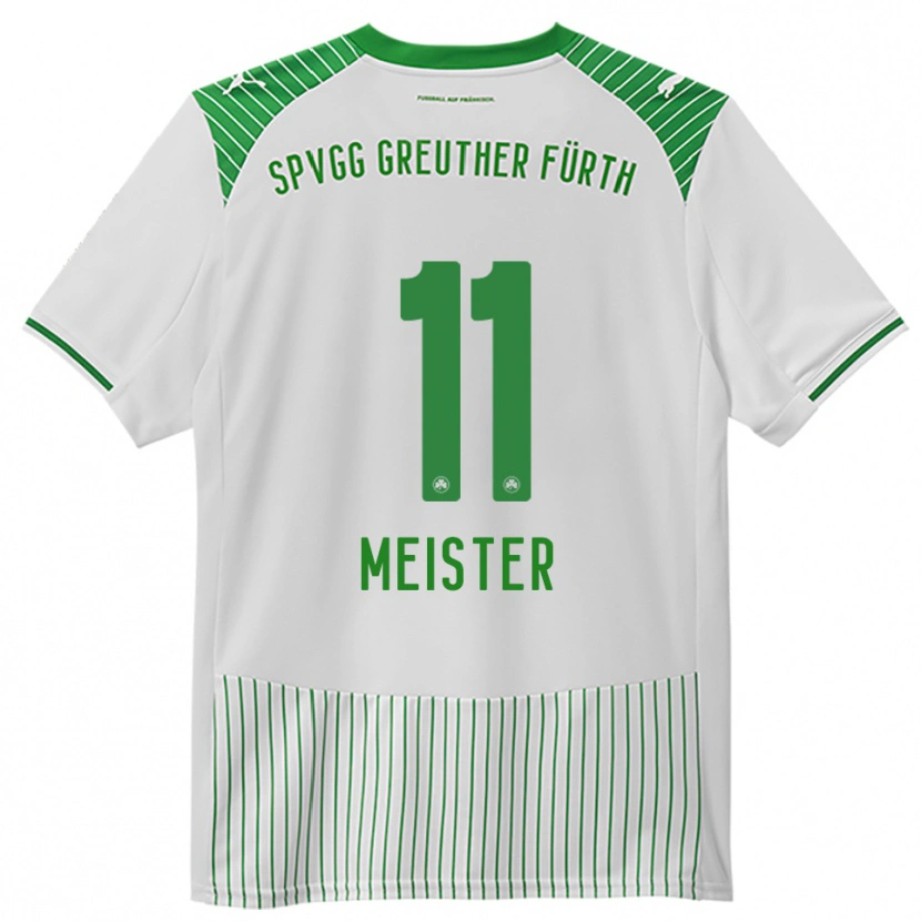 Danxen Mann Christoph Meister #11 Hvit Grønn Hjemmetrøye Drakt Trøye 2025/26 Skjorter T-Skjorte