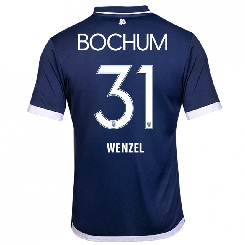 Danxen Mann Franziska Wenzel #31 Marineblå Hvit Hjemmetrøye Drakt Trøye 2025/26 Skjorter T-Skjorte