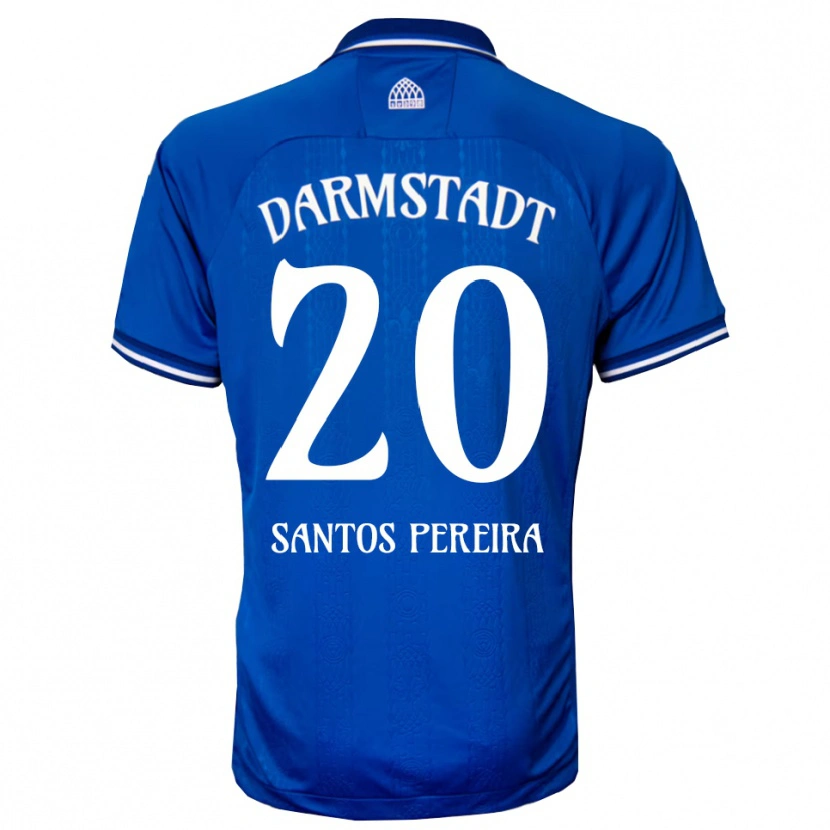 Danxen Mann Diogo Dos Santos Pereira #20 Blå Hvit Hjemmetrøye Drakt Trøye 2025/26 Skjorter T-Skjorte