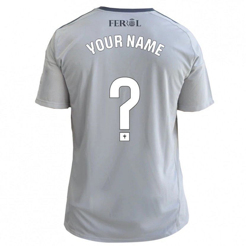 Danxen Mann Navnet Ditt #0 Grå Sølv Bortetrøye Drakt Trøye 2025/26 Skjorter T-Skjorte