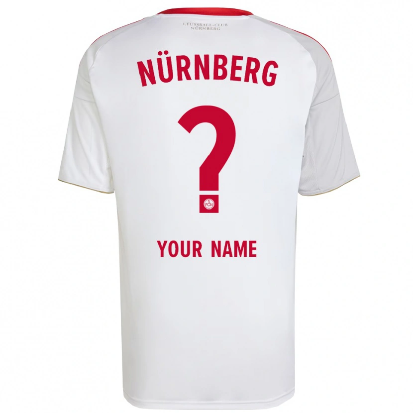 Danxen Mann Navnet Ditt #0 Hvit Rød Bortetrøye Drakt Trøye 2025/26 Skjorter T-Skjorte